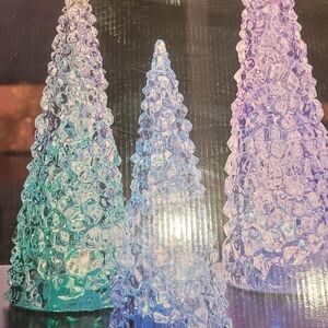 Colorful Glass Tree Decor Set